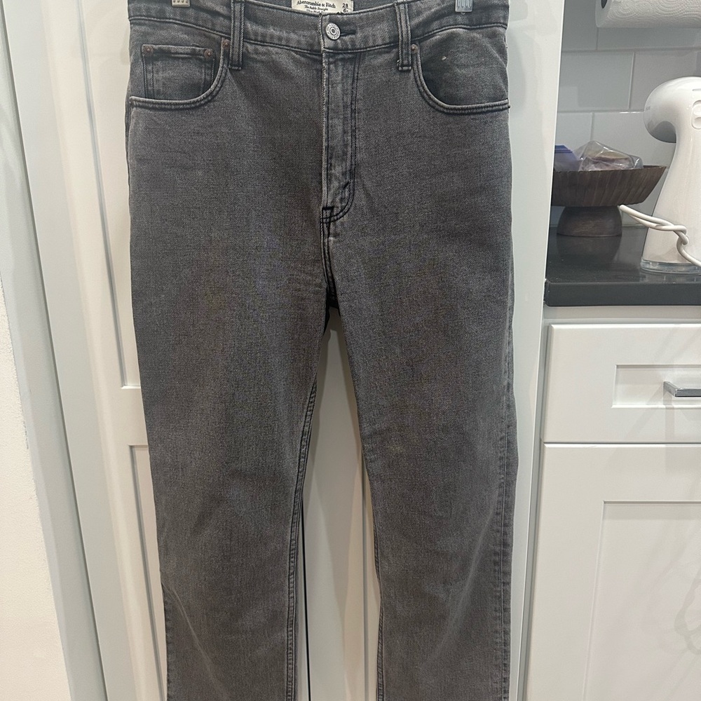 The Ankle Straight Ultra High Rise Abercrombie Jeans